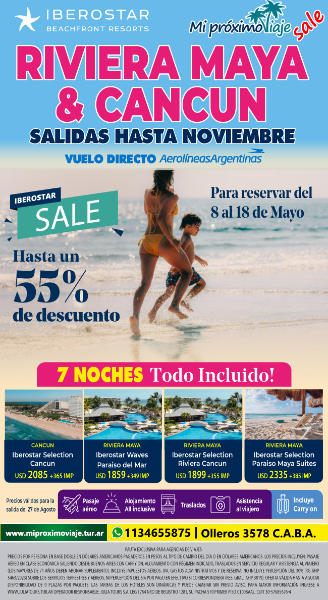 IBEROSTAR SALE RIVIERA MAYA - HASTA 55% OFF
